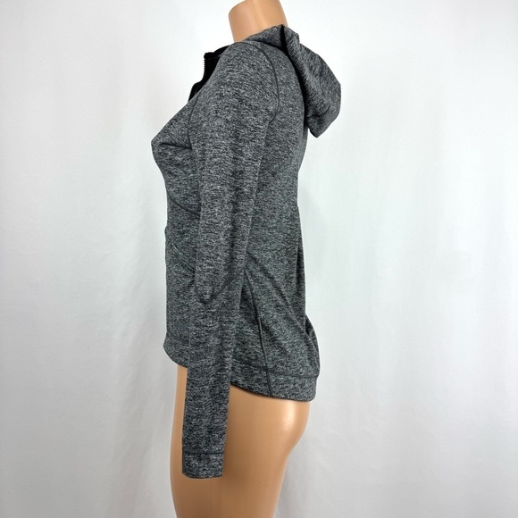 Brooks Women’s XS Activewear Utopia Thermal lII Zip Up Hoodie Heathered Grey EUC - Picture 7 of 15